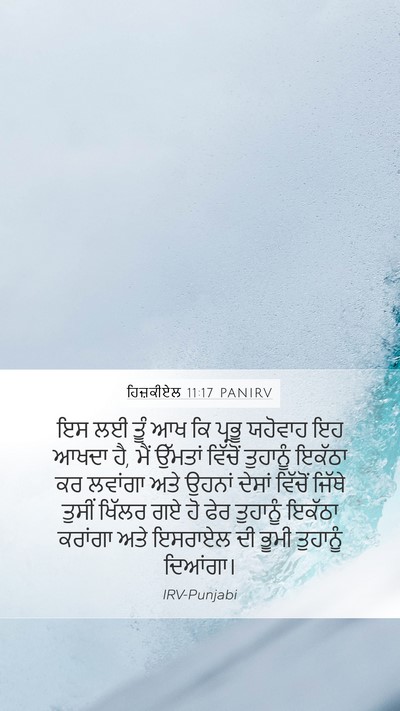 ਹਿਜ਼ਕੀਏਲ 11:17 PANIRV Bible Verse Image