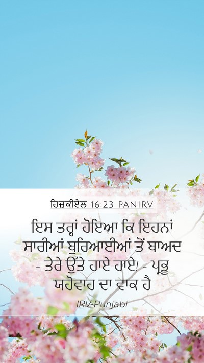 ਹਿਜ਼ਕੀਏਲ 16:23 PANIRV Mobile Phone Wallpaper - ਇਸ ਤਰ੍ਹਾਂ ਹੋਇਆ ਕਿ - Mobile Bible Verse Wallpaper