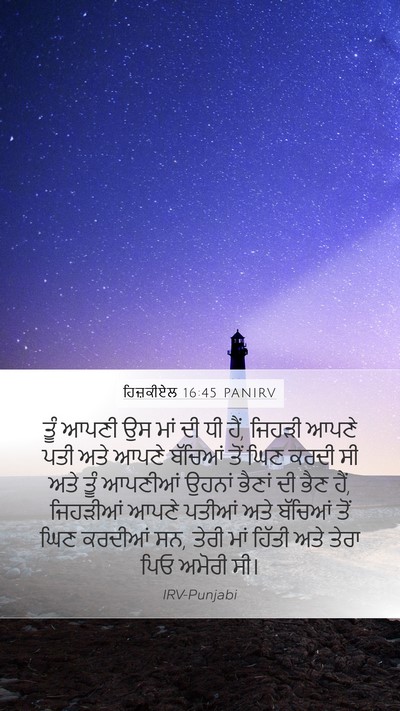 ਹਿਜ਼ਕੀਏਲ 16:45 PANIRV Bible Verse Image