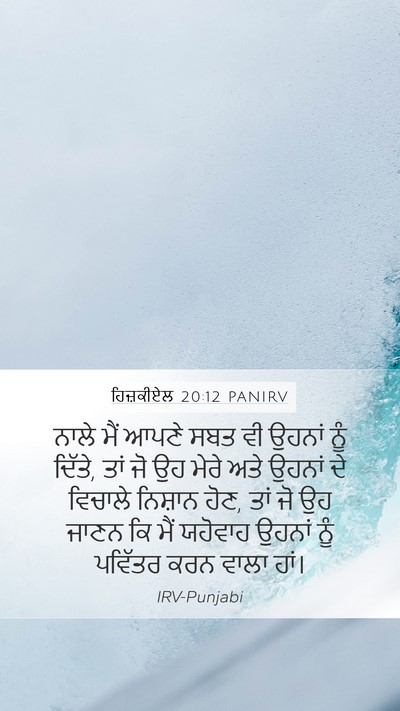 ਹਿਜ਼ਕੀਏਲ 20:12 PANIRV Bible Verse Image