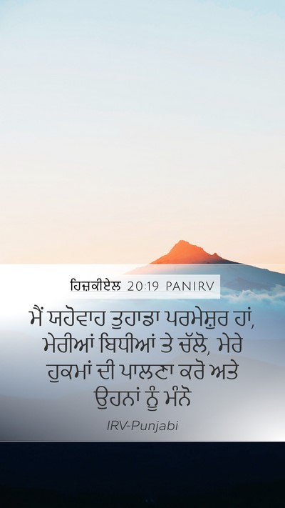 ਹਿਜ਼ਕੀਏਲ 20:19 PANIRV Bible Verse Image
