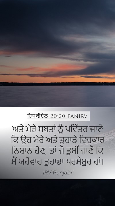 ਹਿਜ਼ਕੀਏਲ 20:20 PANIRV Bible Verse Image