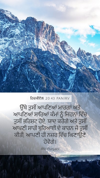 ਹਿਜ਼ਕੀਏਲ 20:43 PANIRV Bible Verse Image