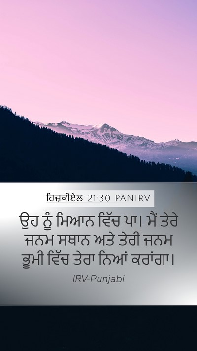 ਹਿਜ਼ਕੀਏਲ 21:30 PANIRV Bible Verse Image