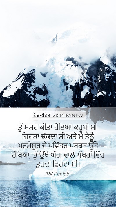ਹਿਜ਼ਕੀਏਲ 28:14 PANIRV Bible Verse Image