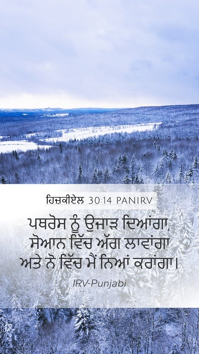 ਹਿਜ਼ਕੀਏਲ 30:14 PANIRV Bible Verse Image