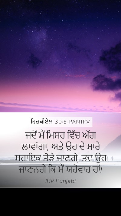 ਹਿਜ਼ਕੀਏਲ 30:8 PANIRV Bible Verse Image