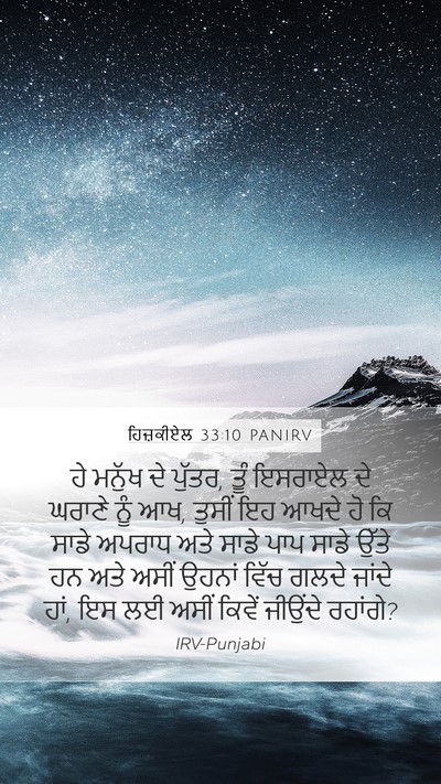 ਹਿਜ਼ਕੀਏਲ 33:10 PANIRV Bible Verse Image