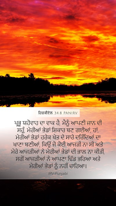 ਹਿਜ਼ਕੀਏਲ 34:8 PANIRV Bible Verse Image