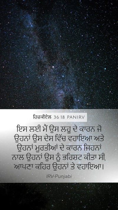 ਹਿਜ਼ਕੀਏਲ 36:18 PANIRV Bible Verse Image