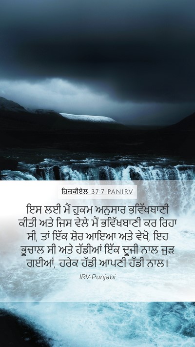 ਹਿਜ਼ਕੀਏਲ 37:7 PANIRV Bible Verse Image