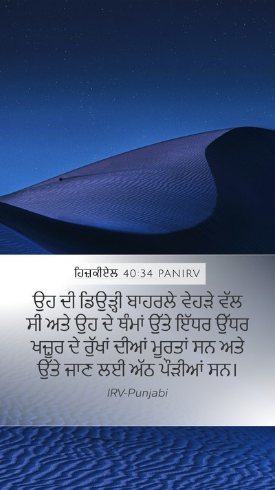 ਹਿਜ਼ਕੀਏਲ 40:34 PANIRV Bible Verse Image