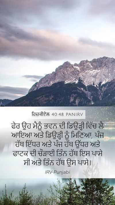 ਹਿਜ਼ਕੀਏਲ 40:48 PANIRV Bible Verse Image