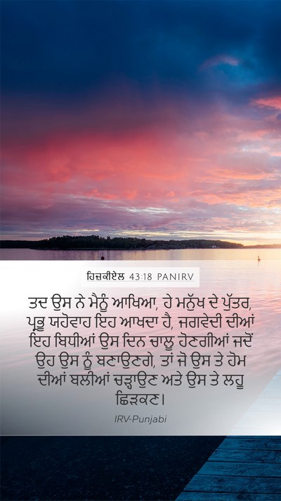 ਹਿਜ਼ਕੀਏਲ 43:18 PANIRV Bible Verse Image