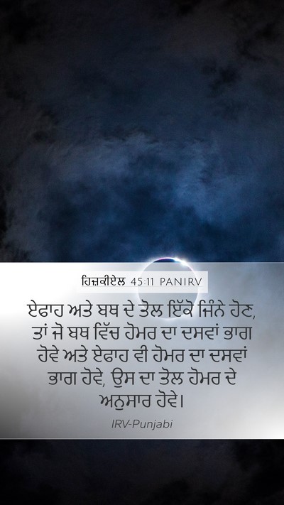 ਹਿਜ਼ਕੀਏਲ 45:11 PANIRV Bible Verse Image