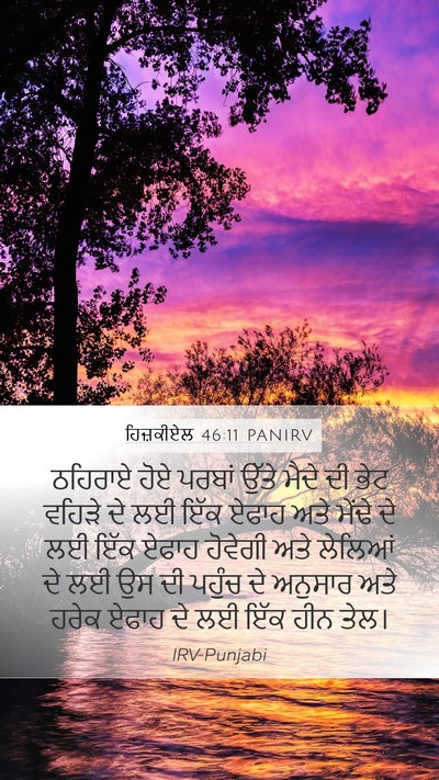 ਹਿਜ਼ਕੀਏਲ 46:11 PANIRV Bible Verse Image