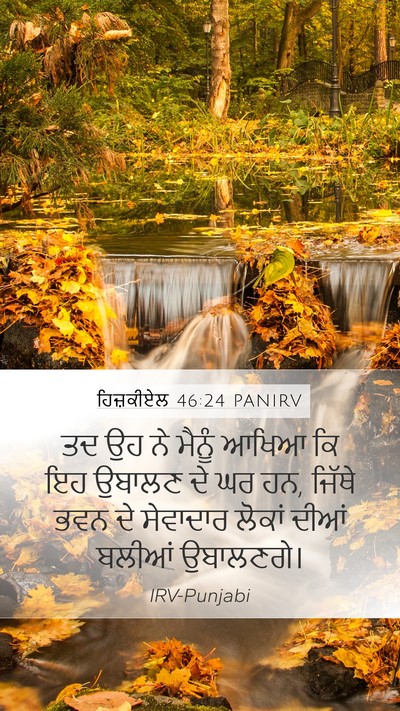 ਹਿਜ਼ਕੀਏਲ 46:24 PANIRV Mobile Phone Wallpaper - ਤਦ ਉਹ ਨੇ ਮੈਨੂੰ ਆਖਿਆ - Mobile Bible Verse Wallpaper
