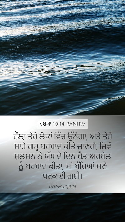 ਹੋਸ਼ੇਆ 10:14 PANIRV Bible Verse Image