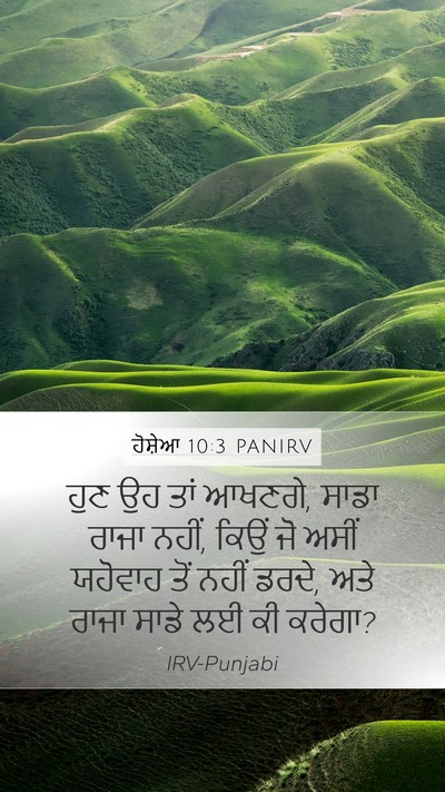 ਹੋਸ਼ੇਆ 10:3 PANIRV Bible Verse Image