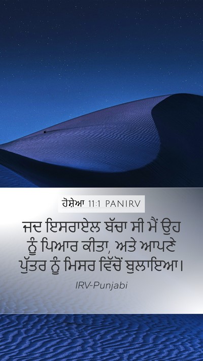 ਹੋਸ਼ੇਆ 11:1 PANIRV Bible Verse Image