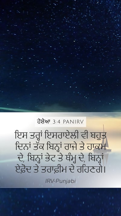 ਹੋਸ਼ੇਆ 3:4 PANIRV Bible Verse Image