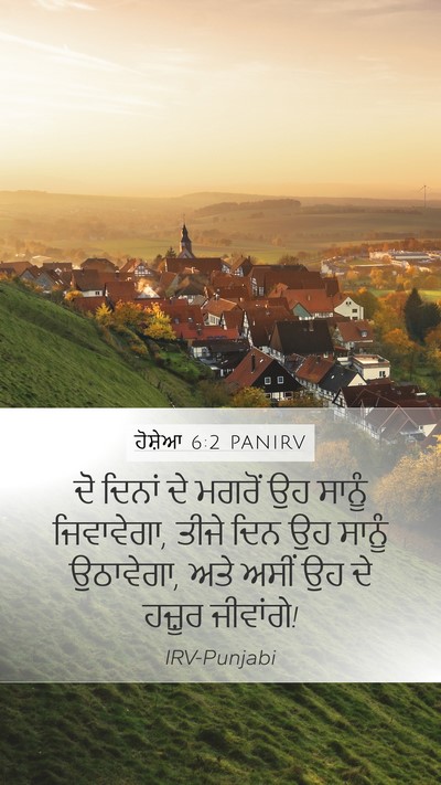 ਹੋਸ਼ੇਆ 6:2 PANIRV Bible Verse Image