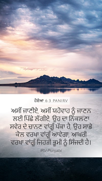 ਹੋਸ਼ੇਆ 6:3 PANIRV Bible Verse Image