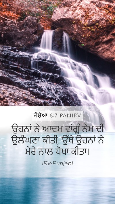 ਹੋਸ਼ੇਆ 6:7 PANIRV Bible Verse Image