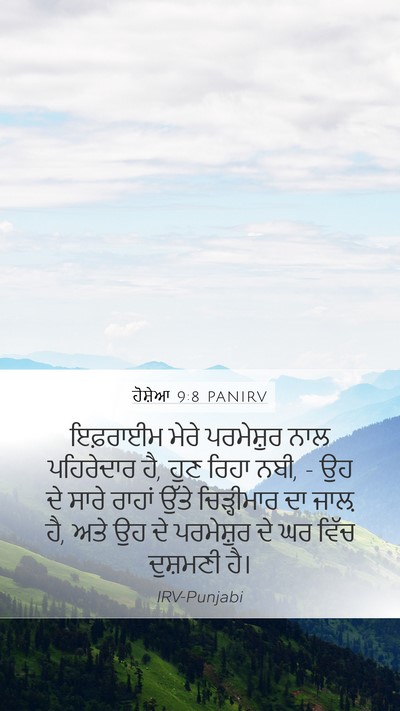 ਹੋਸ਼ੇਆ 9:8 PANIRV Bible Verse Image