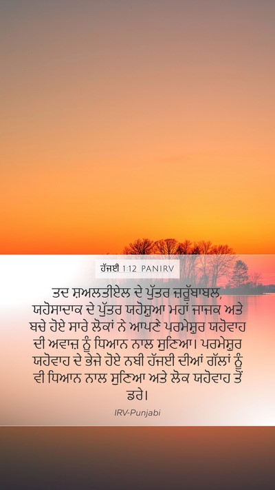 ਹੱਜਈ 1:12 PANIRV Bible Verse Image
