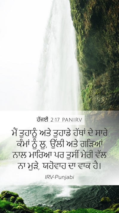 ਹੱਜਈ 2:17 PANIRV Bible Verse Image